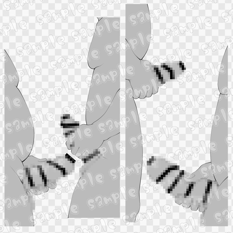 線画素材集［手］78 サンプル1ページ目