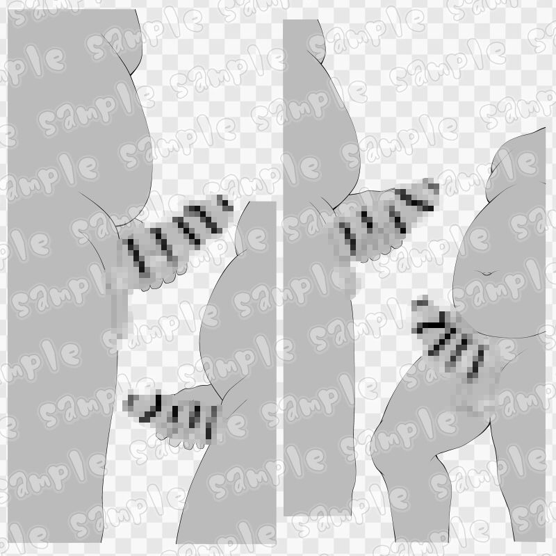 線画素材集［手］79 サンプル1ページ目
