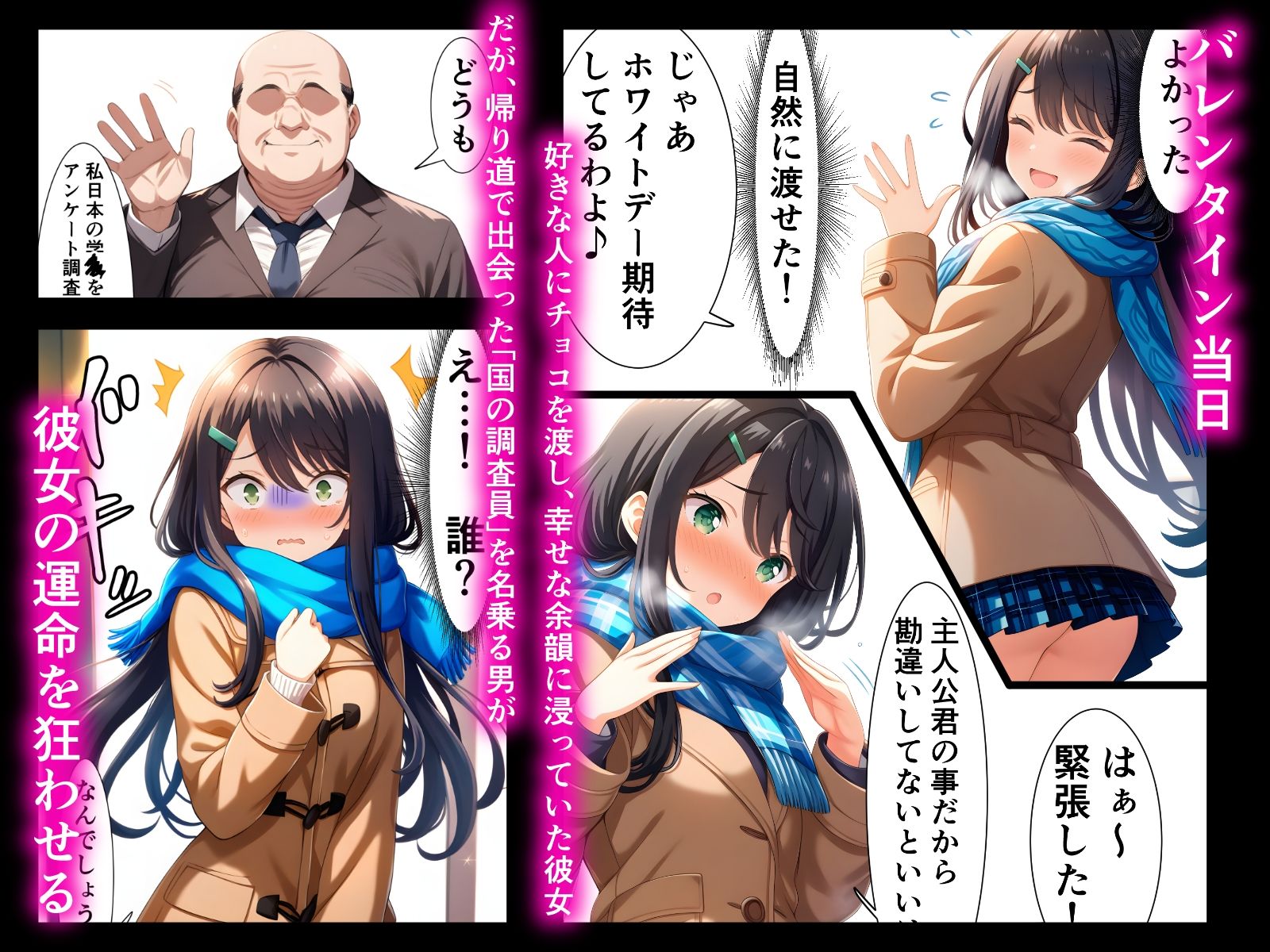 【催〇×性行動調査】上〇るい、嘘を禁じられた「性アンケート」。未経験の体は隅々まで調べ上げられていく―― サンプル2ページ目