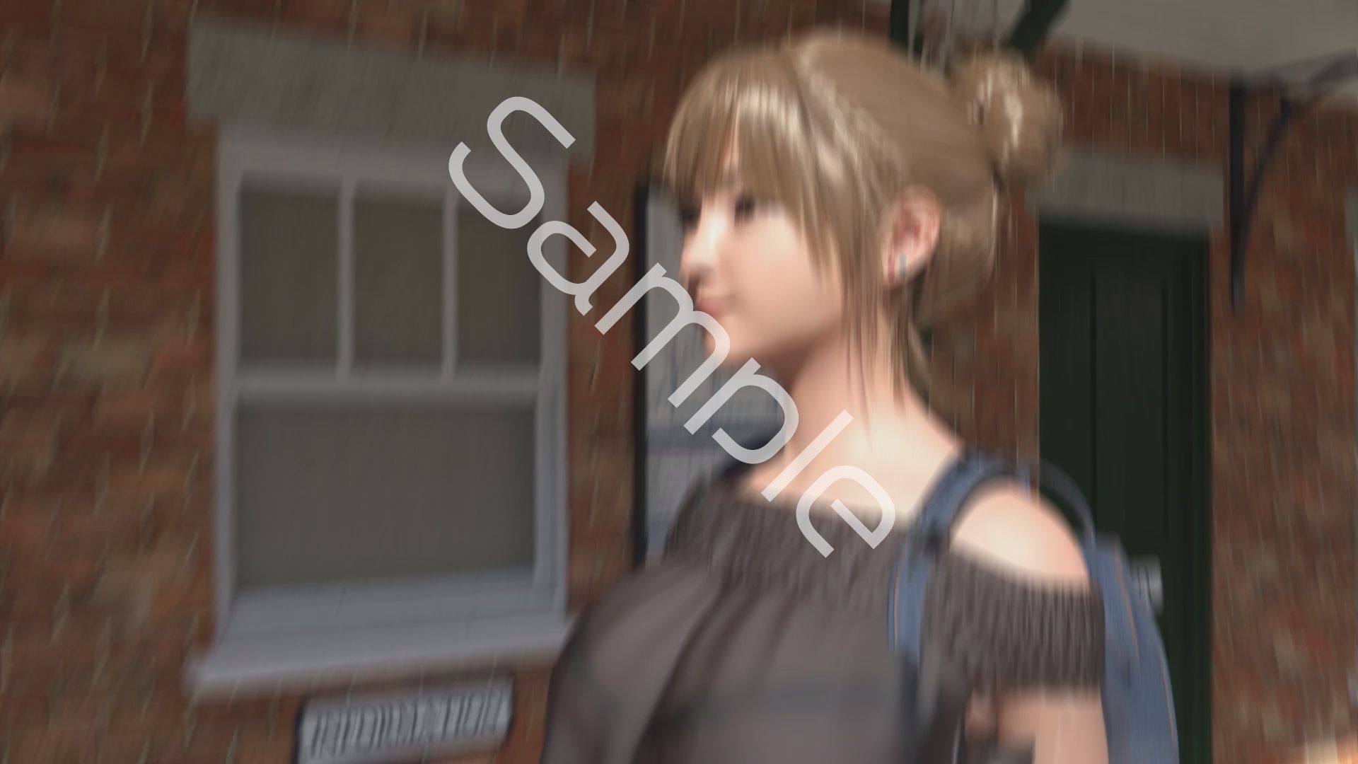 一ノ瀬廻里・私服登校日の通学途中の駅の階段でスカート内逆さ撮り盗撮の被害に遭う:PV04（水色のサテン地大人びたフルバックパンティ） サンプル6ページ目