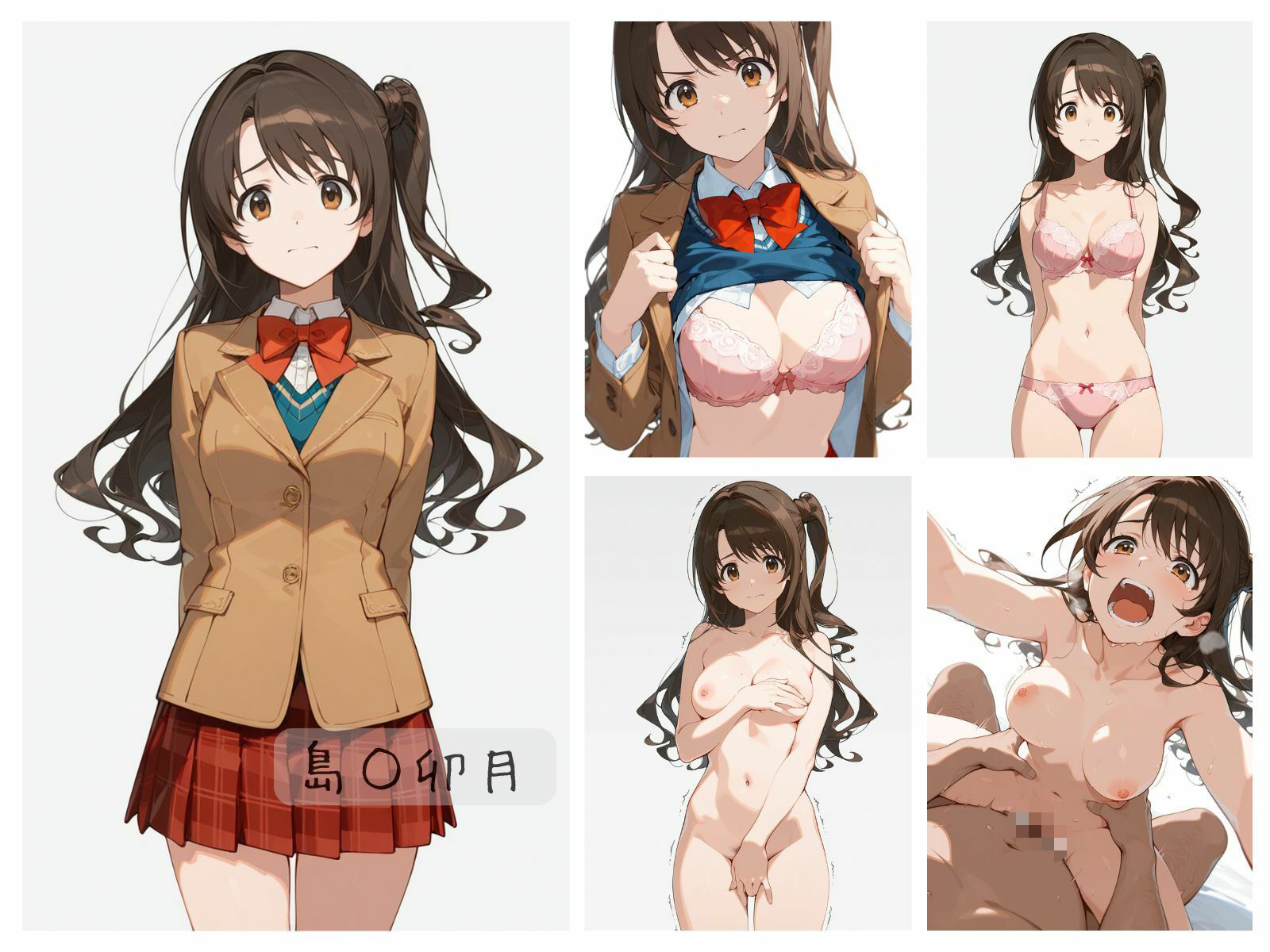 シンデレラアイドル全裸図鑑 Cute編 サンプル1ページ目