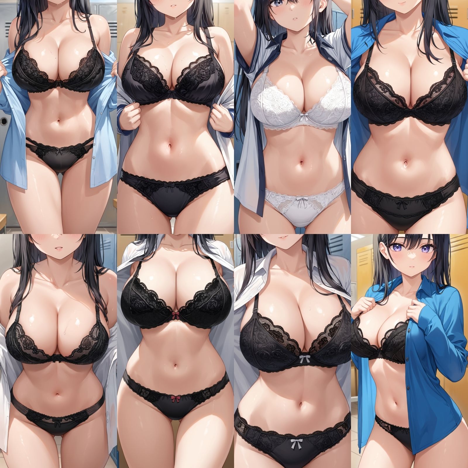 【J〇巨乳盗撮】シャツ脱ぎレース下着【500枚】 サンプル3ページ目