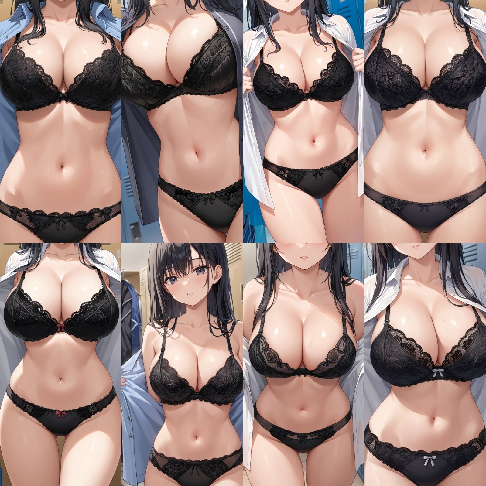 【J〇巨乳盗撮】シャツ脱ぎレース下着【500枚】 サンプル4ページ目