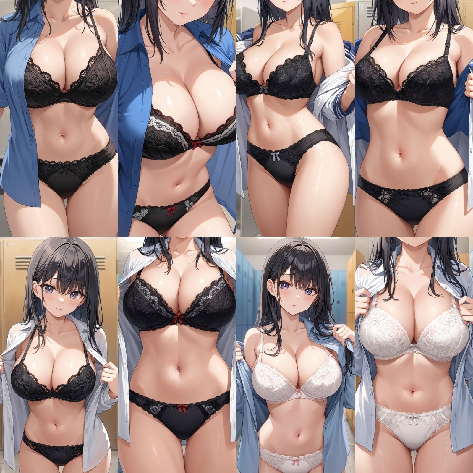 【J〇巨乳盗撮】シャツ脱ぎレース下着【500枚】 サンプル6ページ目