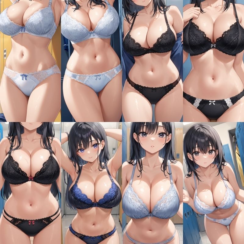 【女子更衣室盗撮】巨乳J〇レース下着【500枚】Vol.1-2 サンプル9ページ目