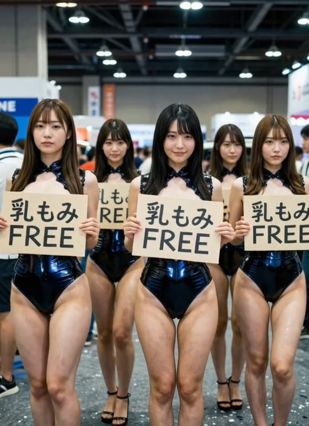 【動画】乳もみFREEモーターショー！ハイレグ美巨乳キャンギャル150人超を指名して揉み放題 サンプル8ページ目