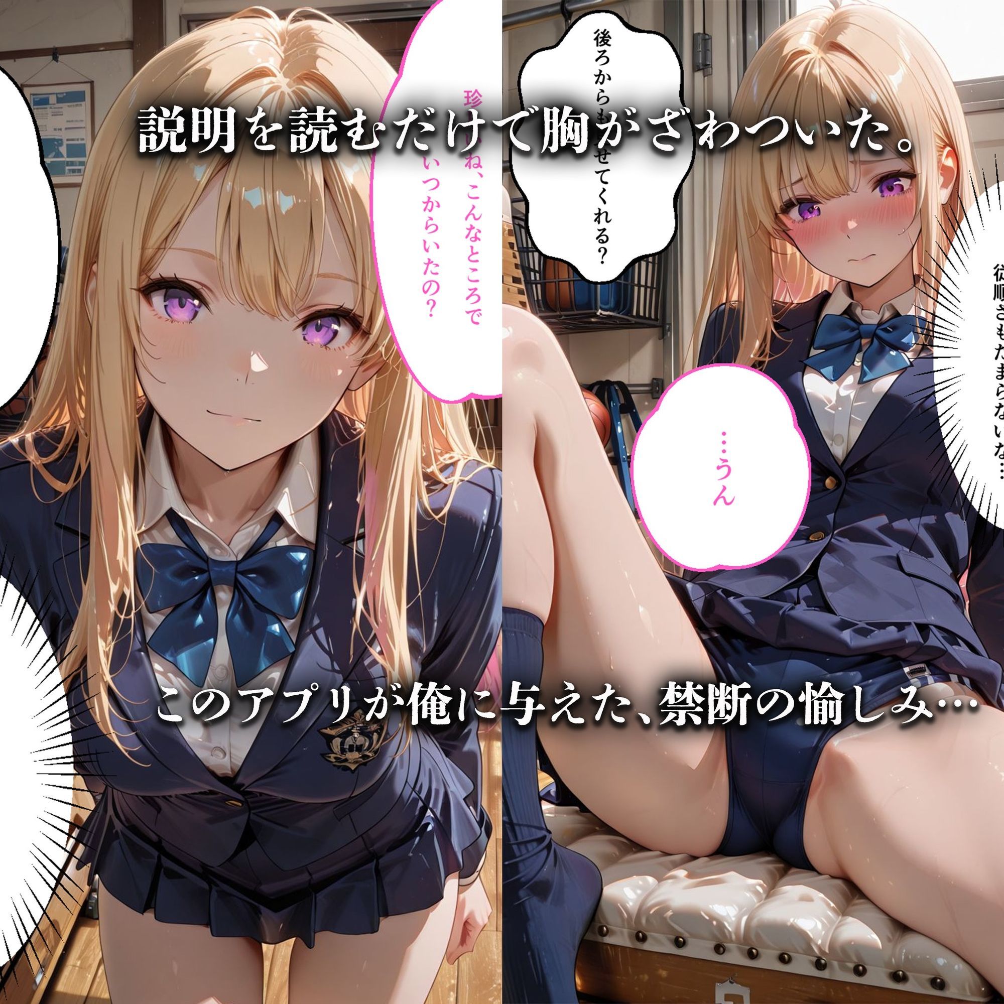 催●アプリで完全支配  〜JK4人の完全服従〜  Hypno Master Case.1 サンプル3ページ目