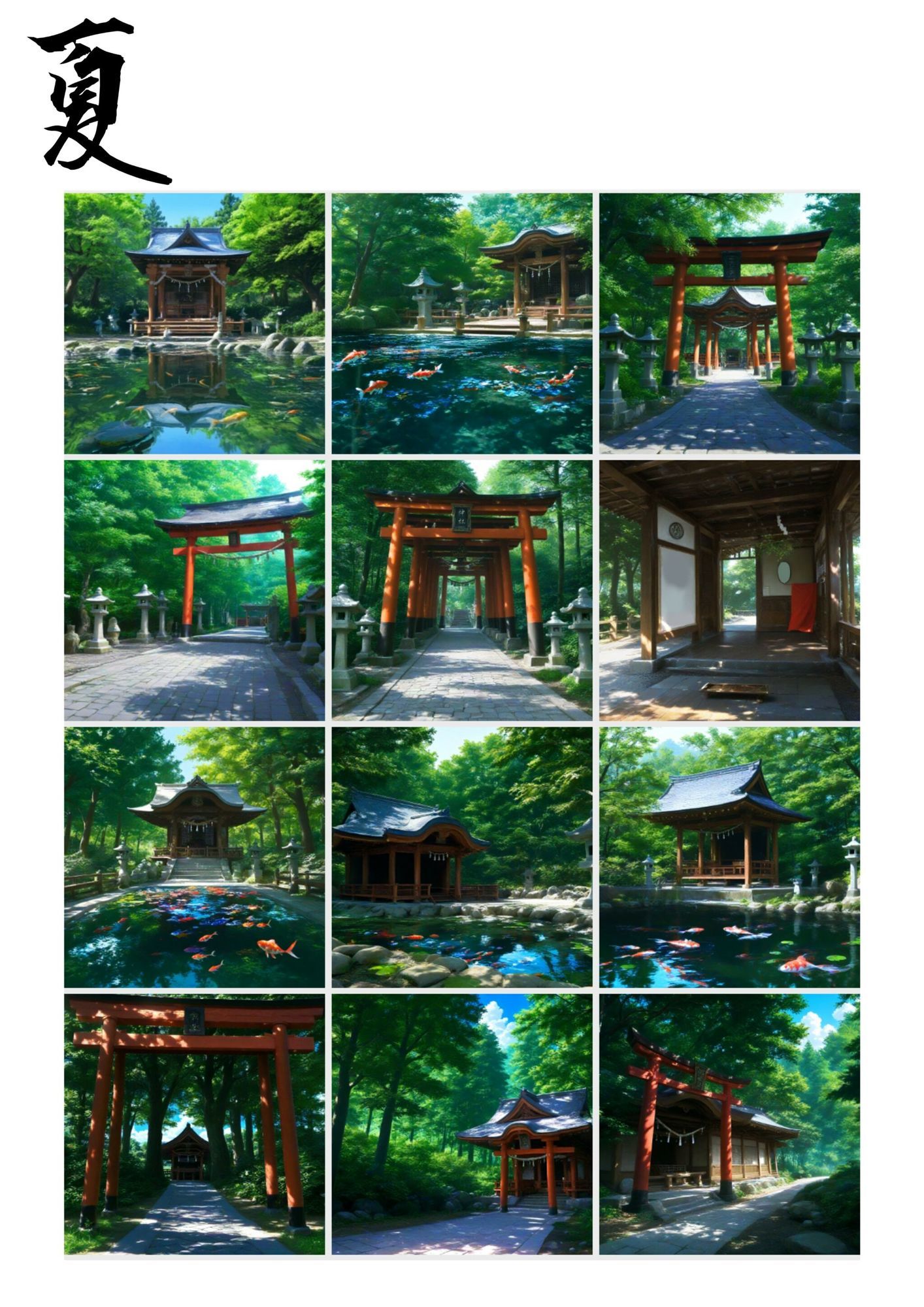 神社背景素材 サンプル2ページ目