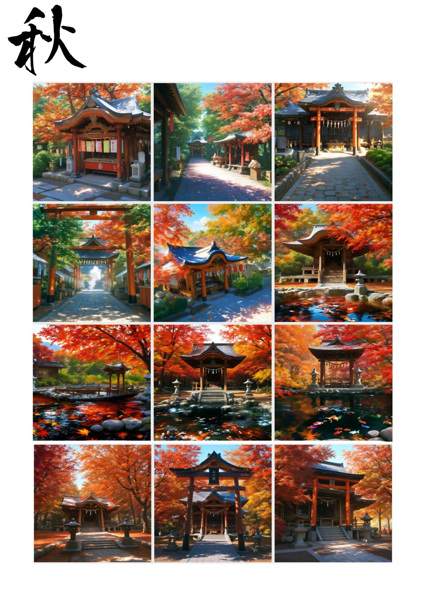 神社背景素材 サンプル3ページ目