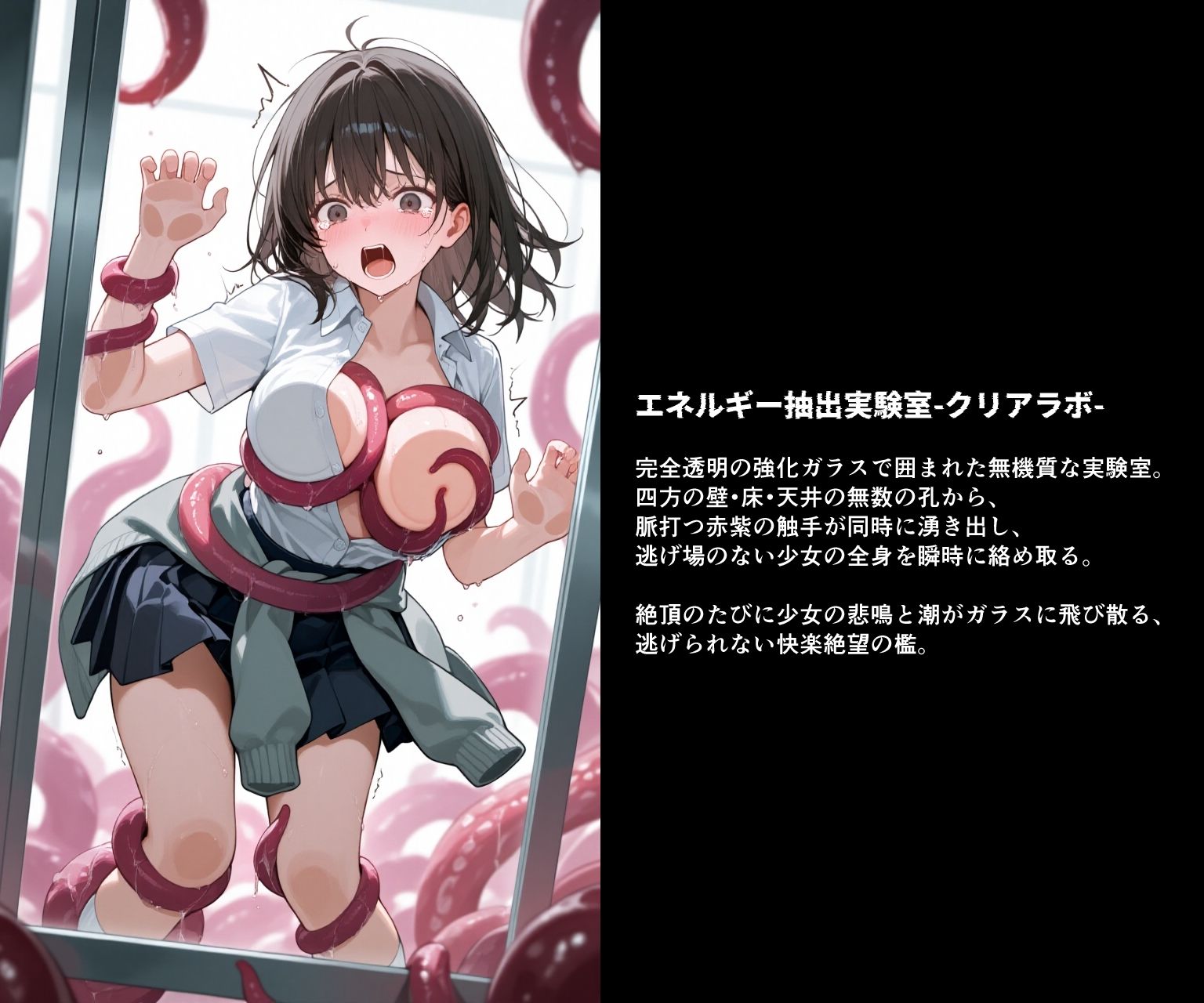 触手ノ生贄 -逃げ惑う少女達は拉致され、絶望の凌●連鎖に堕ちる- サンプル6ページ目