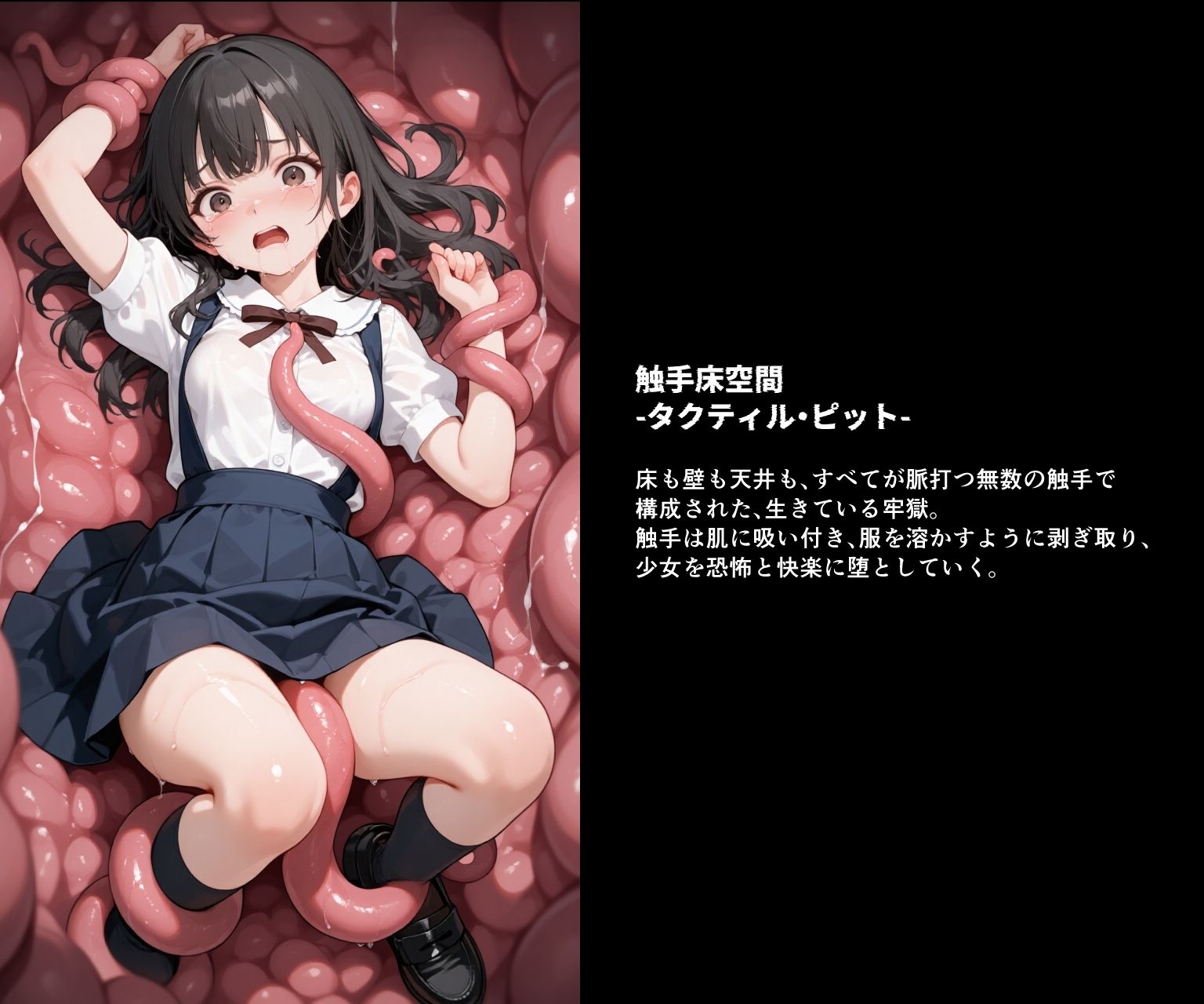 触手ノ生贄 -逃げ惑う少女達は拉致され、絶望の凌●連鎖に堕ちる- サンプル8ページ目