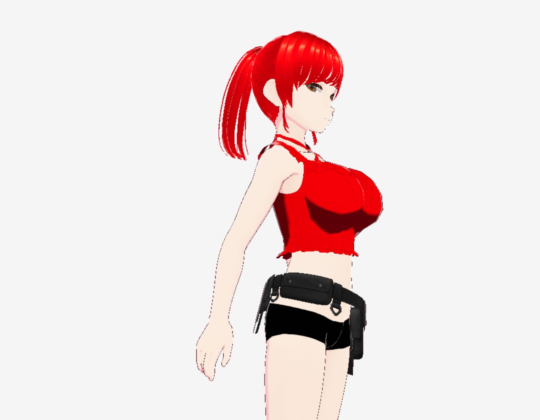 赤髪の美女戦士（セリフなし  3DCGモデル  イラスト集） サンプル5ページ目