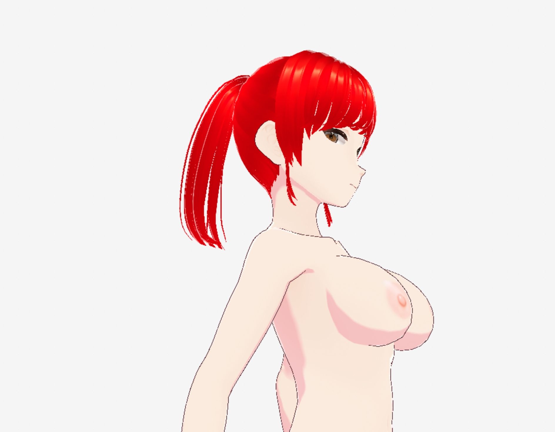 赤髪の美女戦士（セリフなし  3DCGモデル  イラスト集） サンプル6ページ目