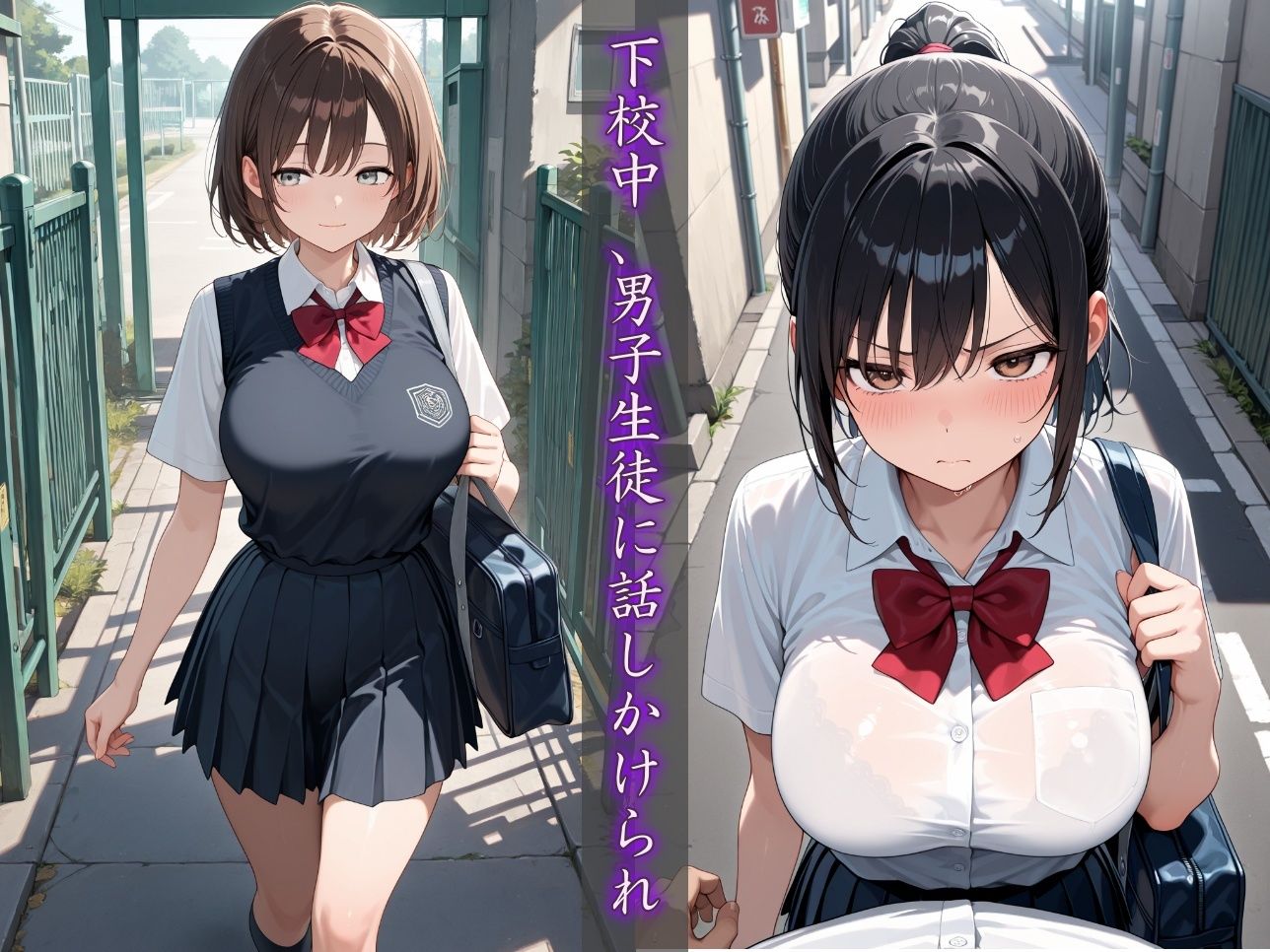 制服処女調強記録〜廃墟に連れ込まれ性玩具へと堕とされる〜【500枚】 サンプル1ページ目