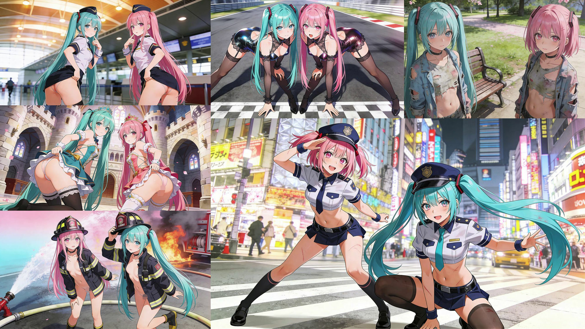 とりあえず自分のおかずの為に、作ったイラストまとめてみました。  初音桜編  レベル5 サンプル1ページ目