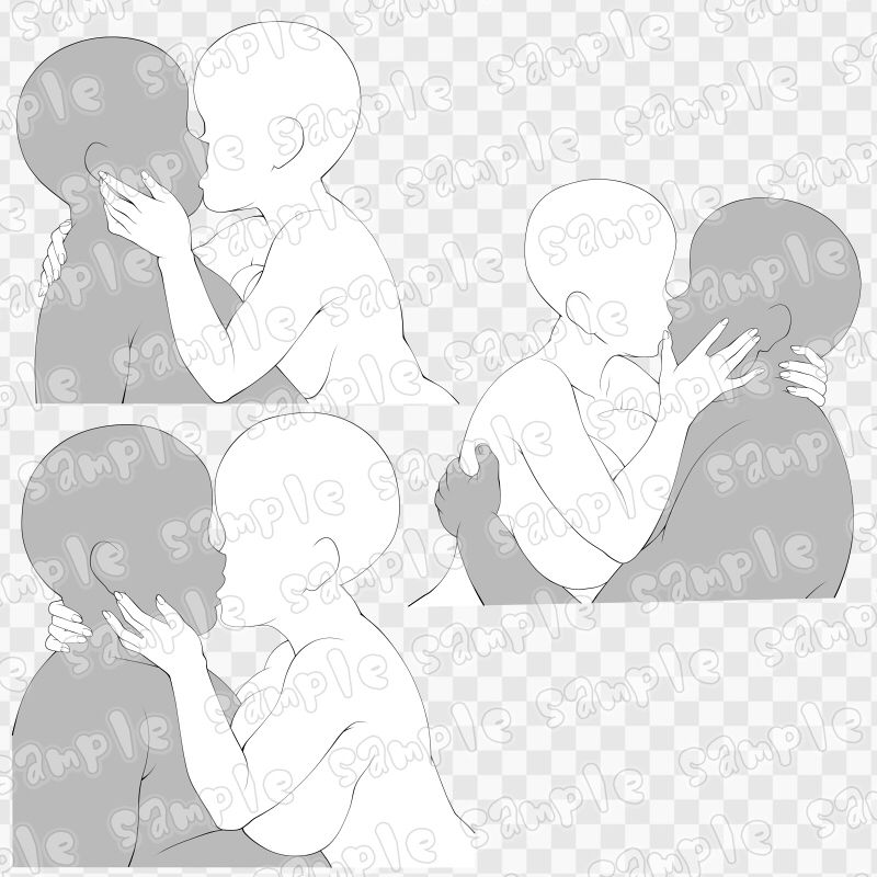 線画素材集［手］94 サンプル1ページ目