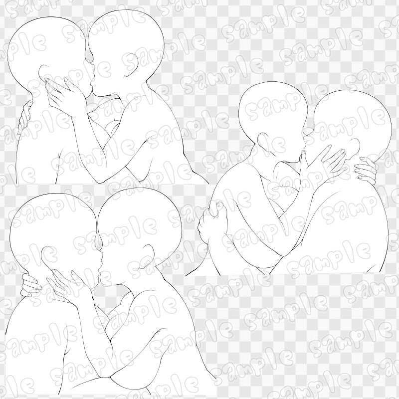線画素材集［手］94 サンプル2ページ目