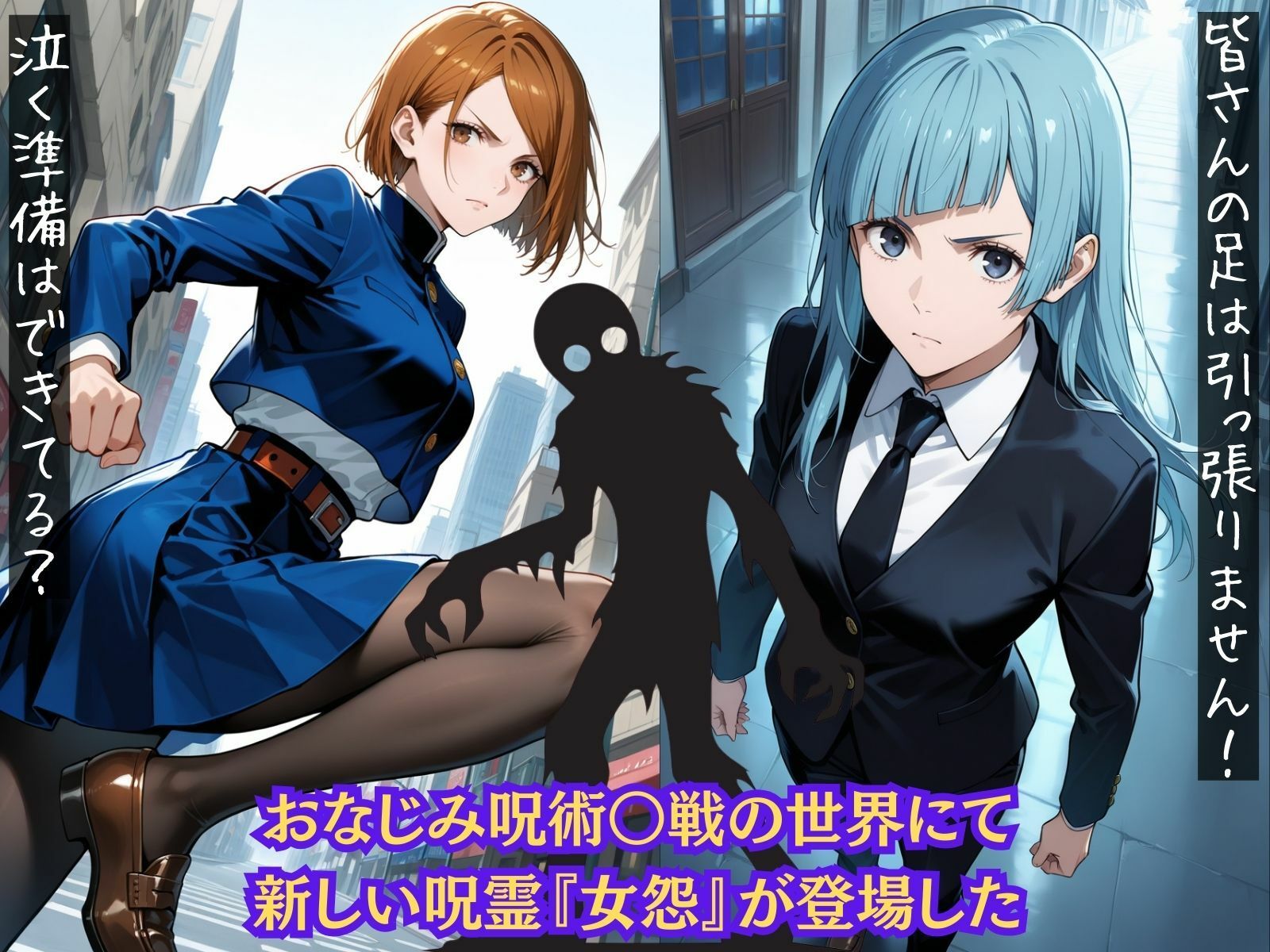 ザコだと舐めてた女嫌い呪霊に、次々とわからせられちゃうヒロインたち  呪術〇戦  編 サンプル1ページ目