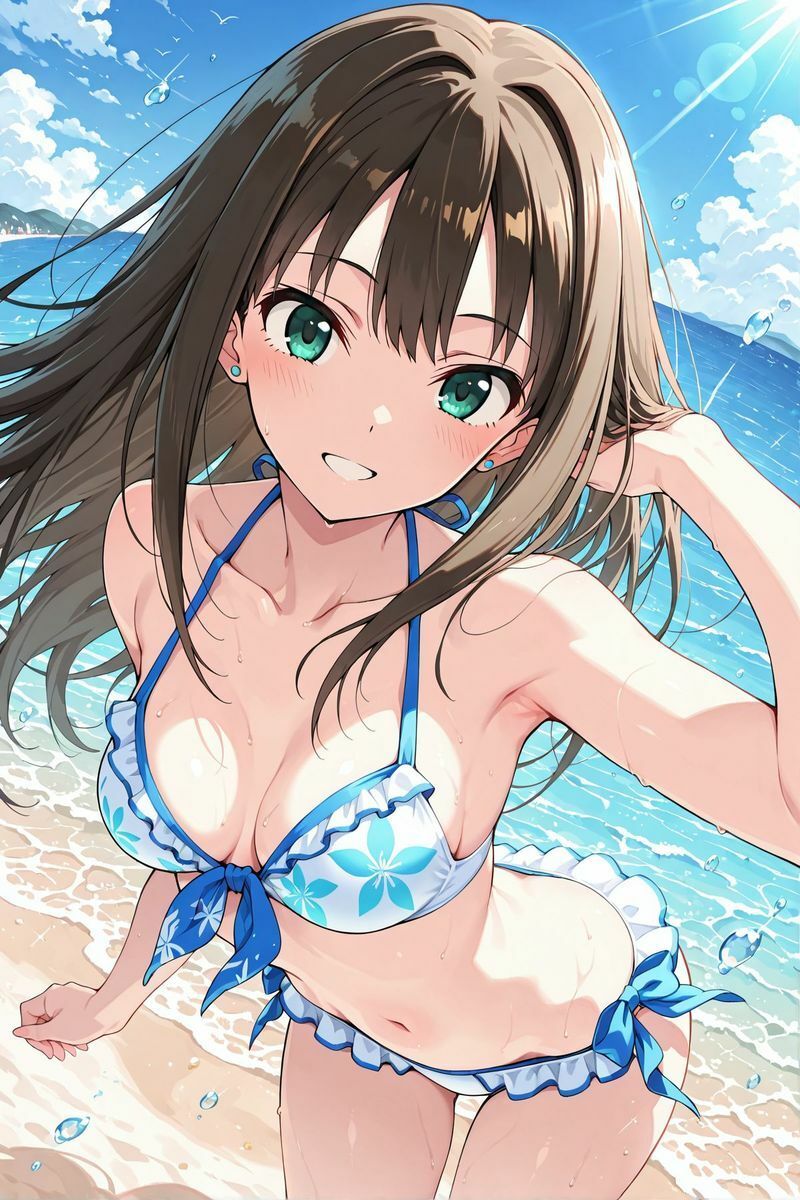 アイドル○スター  水着に着替えたら6 サンプル6ページ目