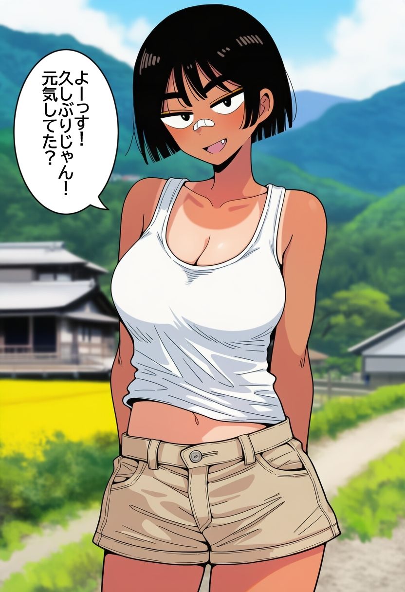 ボーイッシュ褐色陸上女子に無責任中出ししまくって孕ませるまで。 サンプル1ページ目