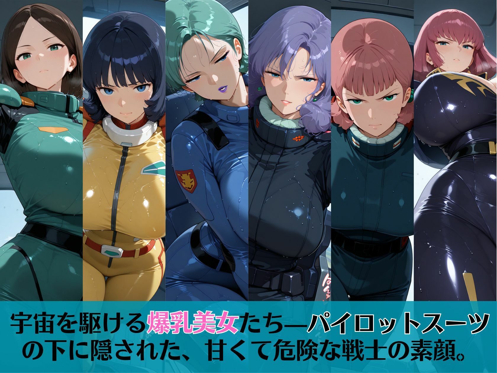 爆乳の恋人たち of Zガ〇ダム えっちな音がコックピットに響くパイロットスーツ編 サンプル1ページ目