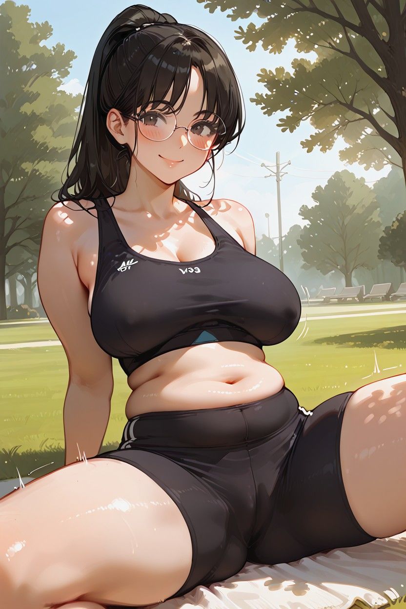 幼馴染委員長が彼女になったら、意外と大胆だった件（生成プロンプト同梱） サンプル4ページ目