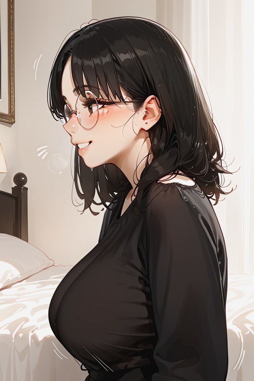 幼馴染委員長が彼女になったら、意外と大胆だった件（生成プロンプト同梱） サンプル5ページ目