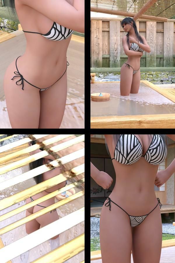 才色兼備の万能女性格闘家 霧島 愛唯の水着モデル風写真集Onsen_02 サンプル1ページ目