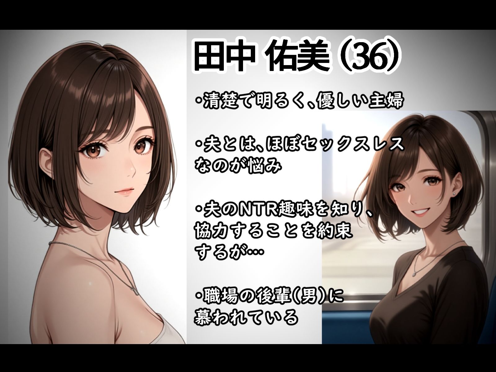 妻のネトラセ報告動画【ラブレター】（田中佑美）フルアニメ音声作品 サンプル1ページ目