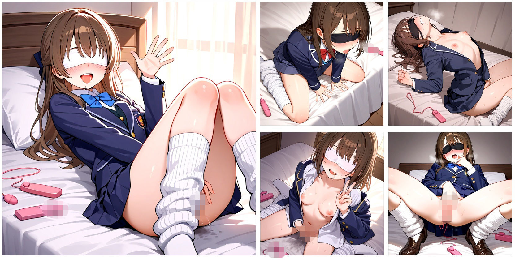 【在庫整理品】女の子が目隠しバイブで気持ちよくなってるだけのCG集 サンプル2ページ目