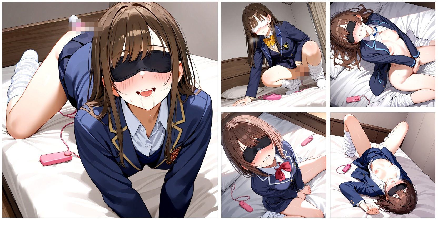 【在庫整理品】女の子が目隠しバイブで気持ちよくなってるだけのCG集 サンプル3ページ目