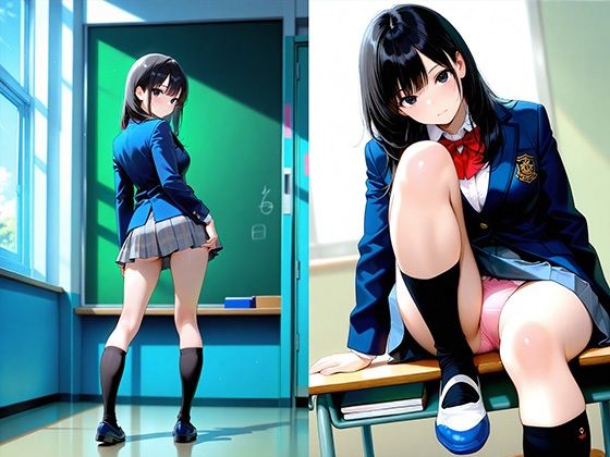 クラスメイトの激ミニスカJKを教室でハメまくる話 サンプル1ページ目