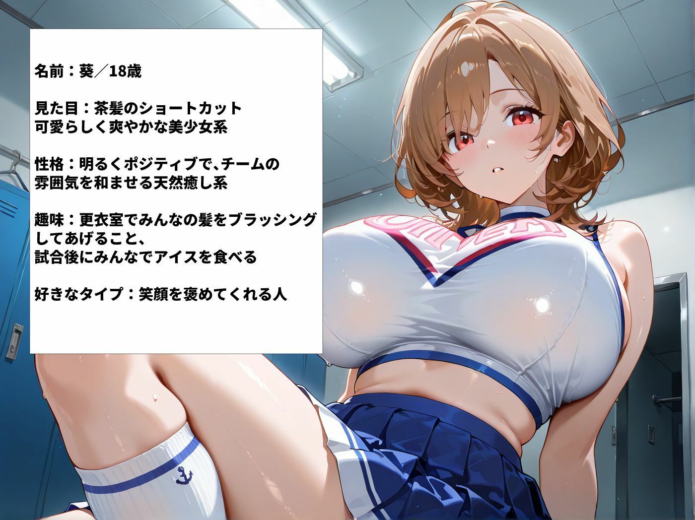 巨乳チアガール部員3人とあまあまなラブラブセックス サンプル4ページ目
