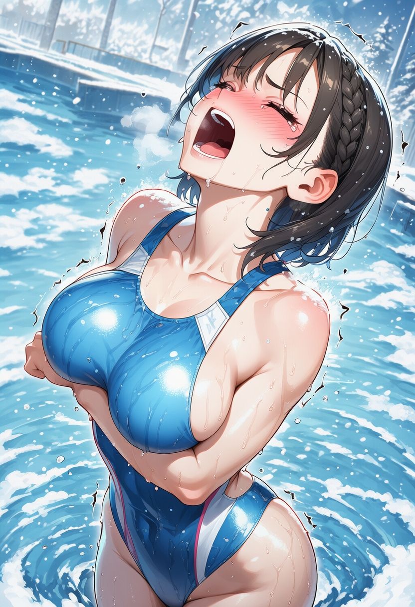 真冬の寒中水泳 〜ハイレグ少女の試練〜 サンプル6ページ目