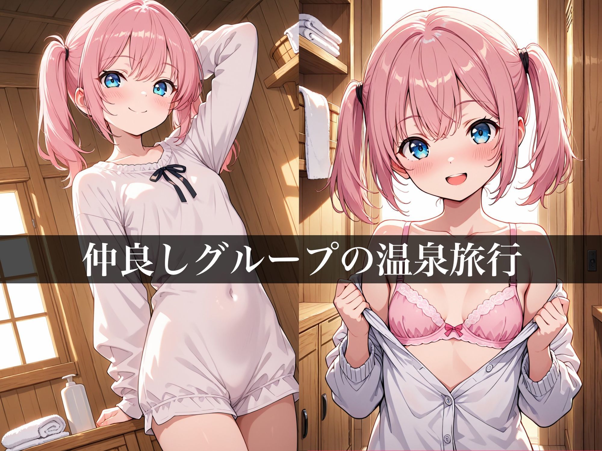 ふたなりサンドイッチミニ〜温泉編〜 サンプル1ページ目