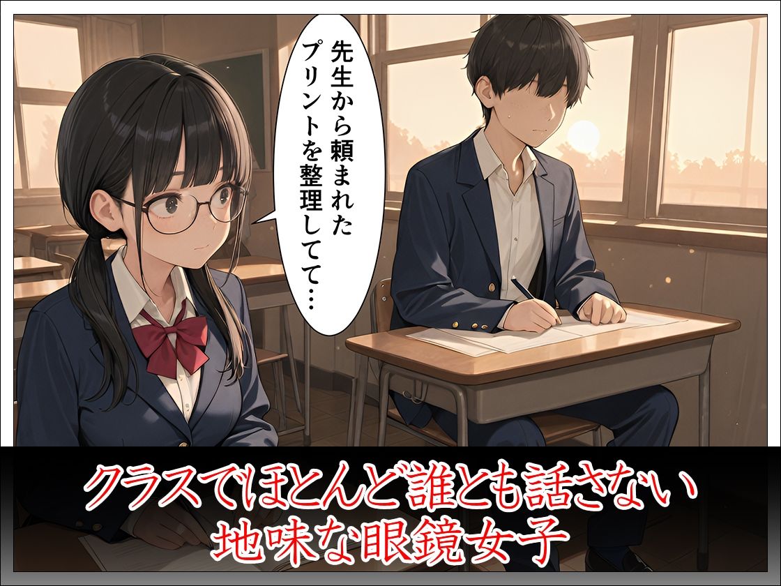 クラスの陰キャ女子と付き合ってないのにエッチする話 サンプル2ページ目