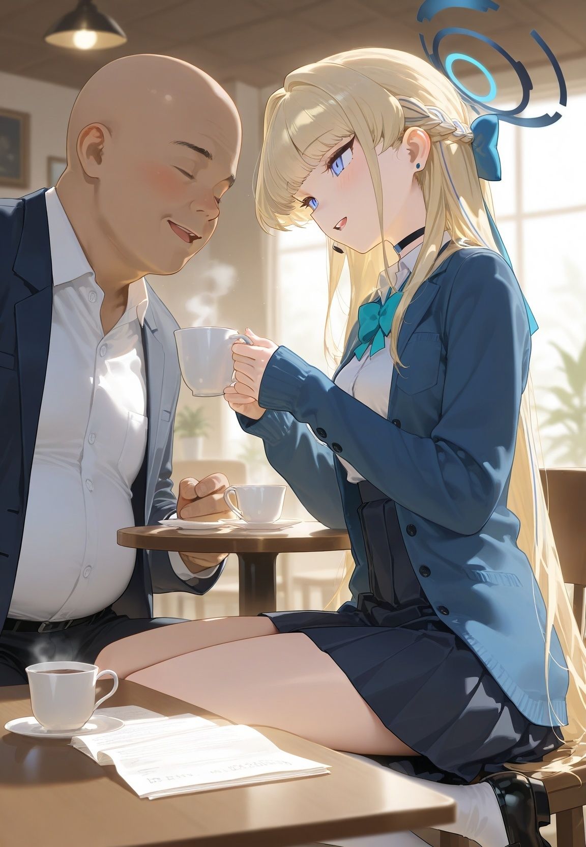 声かけられてお茶しただけなのに・・・簡単にお持ち帰りされて種付け調教されちゃう件www ブ〇ーアーカイブ 1 サンプル8ページ目
