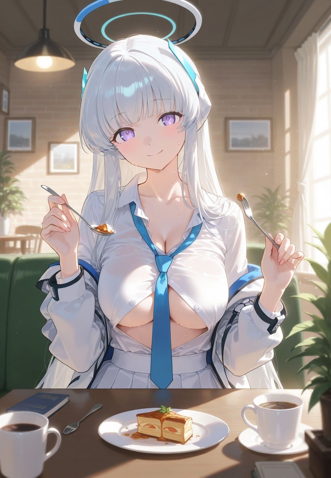 声かけられてお茶しただけなのに・・・簡単にお持ち帰りされて種付け調教されちゃう件www ブ〇ーアーカイブ 2 サンプル2ページ目