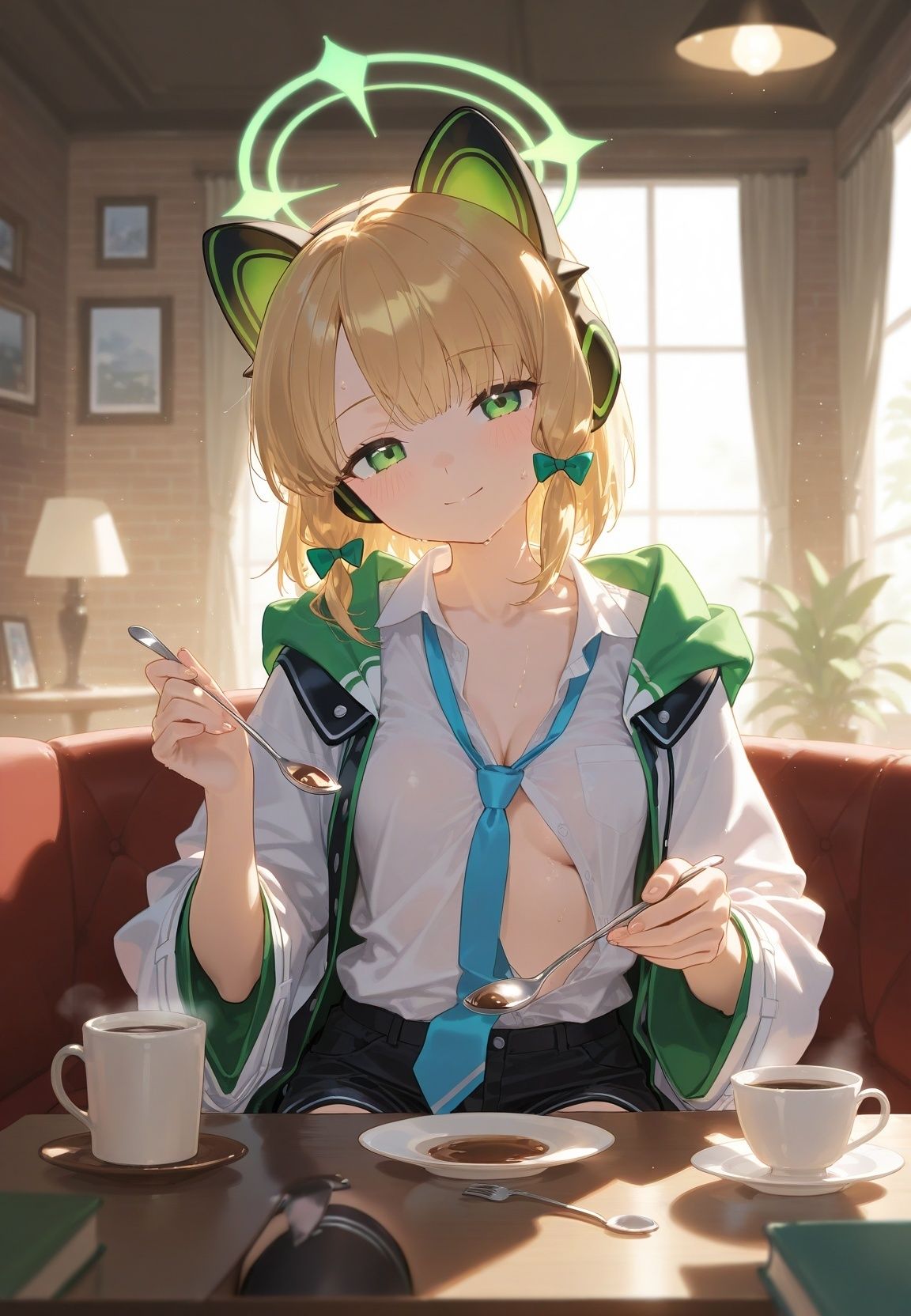 声かけられてお茶しただけなのに・・・簡単にお持ち帰りされて種付け調教されちゃう件www ブ〇ーアーカイブ 3 サンプル2ページ目