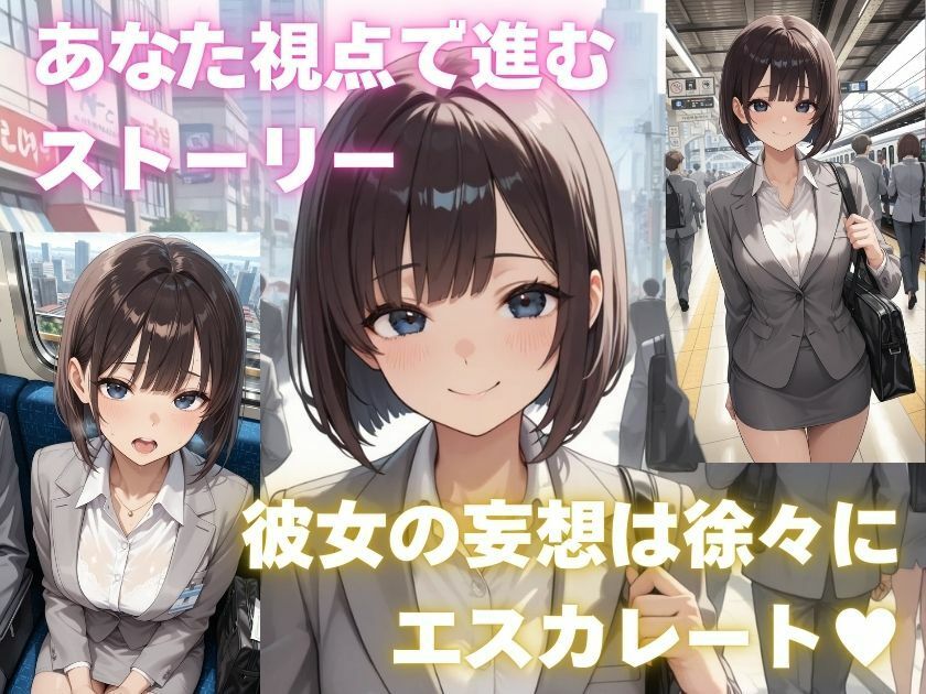 露出妄想はとめられない…クミの妄想2〜電車通勤編〜前編 サンプル7ページ目