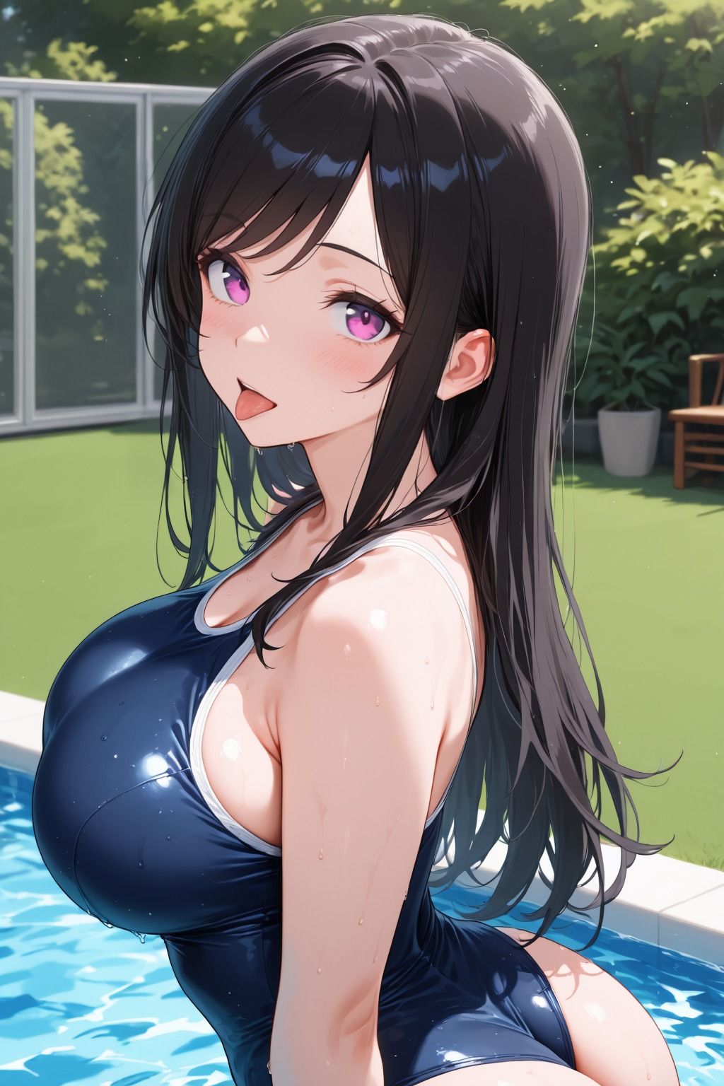 女子校生快楽堕ち スク水でイチャラブ種付けSEX サンプル2ページ目