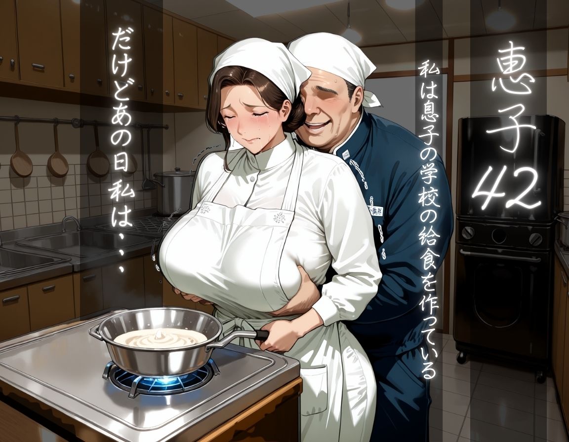 給食おばさんは犯〇れる サンプル1ページ目
