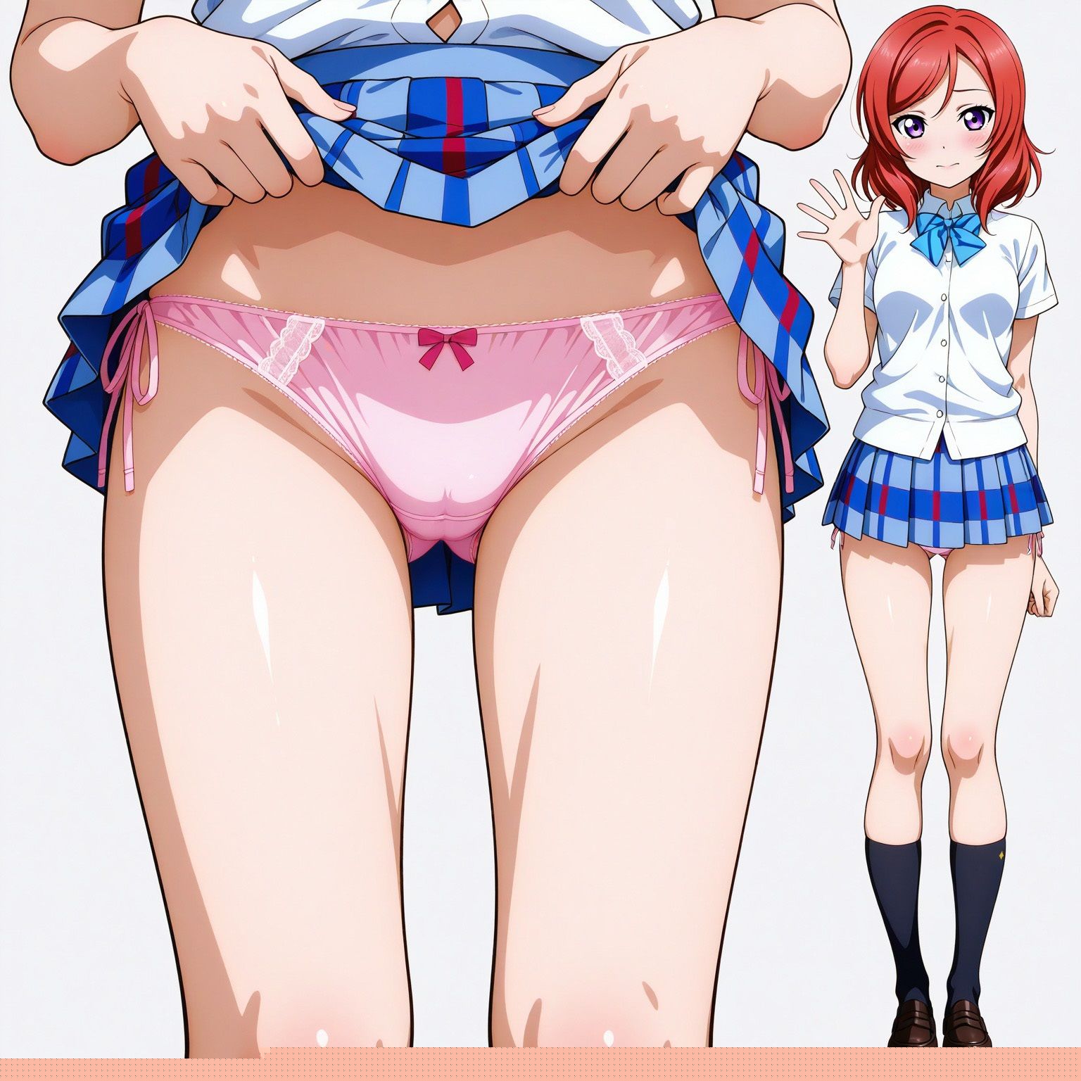 立ち絵とたくしあげ【ラブライブ！風1】 サンプル1ページ目