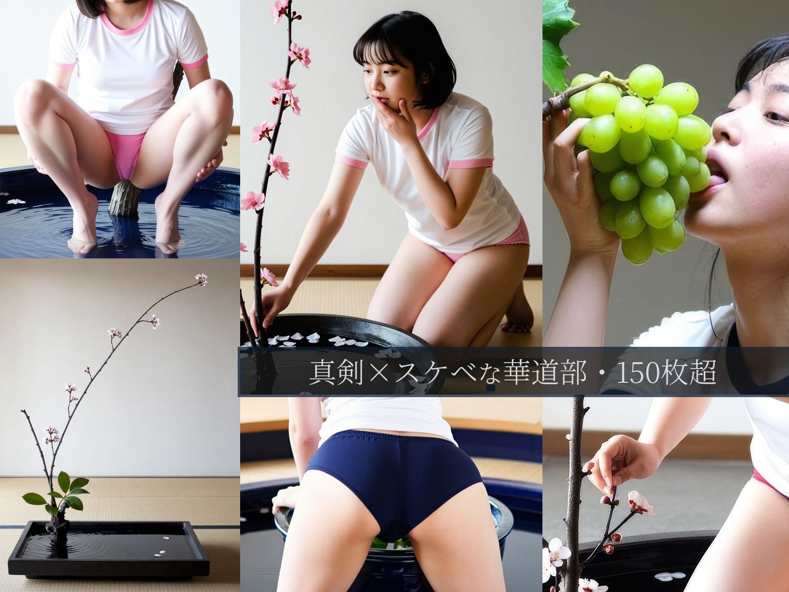 ブルマ華道部―桜の春号  真剣xスケベなAIブルマ写真集 サンプル2ページ目