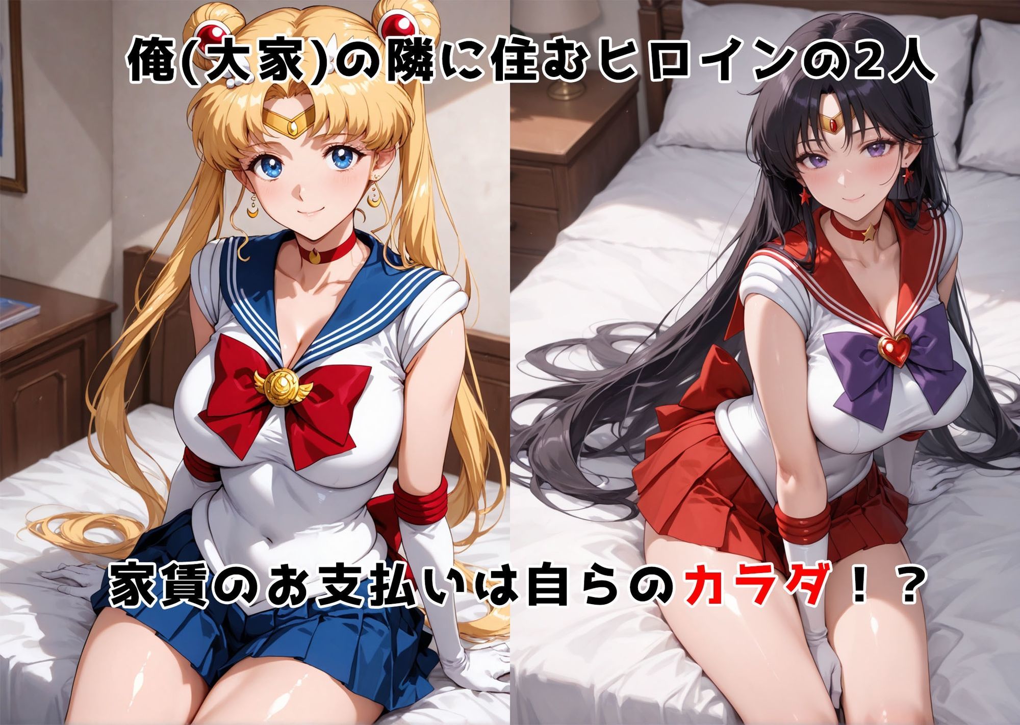 チン体奉仕契約〜大家への家賃は私達のカラダ〜  セーラー〇ーン・セーラー〇ーズ編 サンプル2ページ目