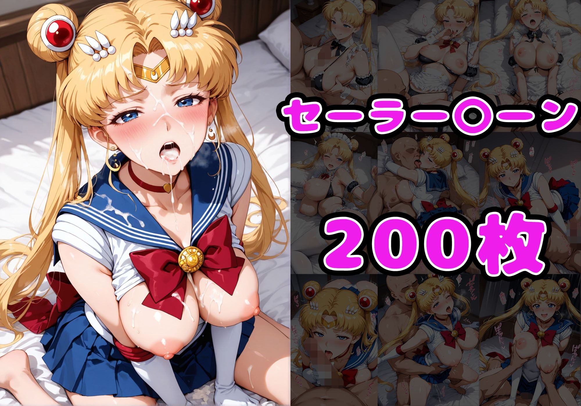 チン体奉仕契約〜大家への家賃は私達のカラダ〜  セーラー〇ーン・セーラー〇ーズ編 サンプル7ページ目