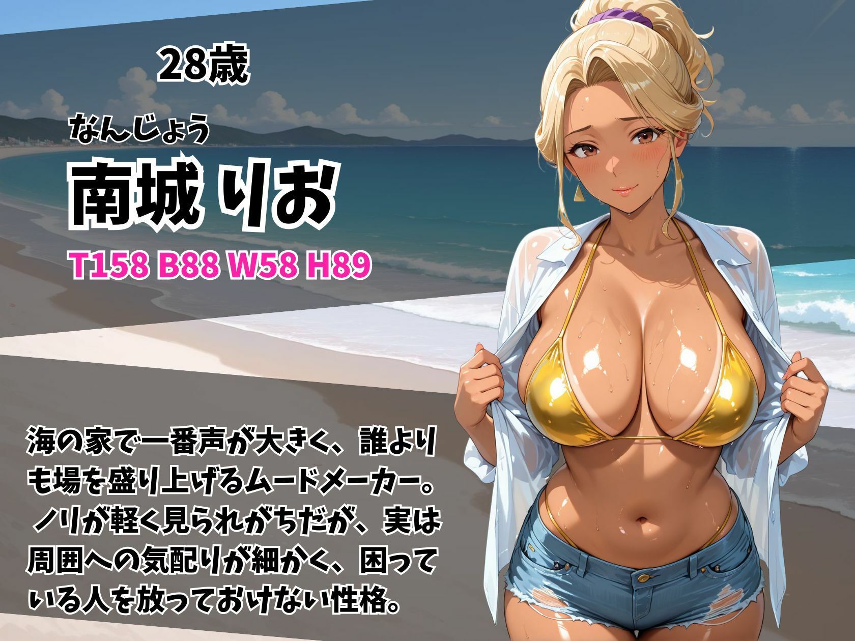 ケツ穴ミセス黒ギャル人妻ビーチ サンプル6ページ目