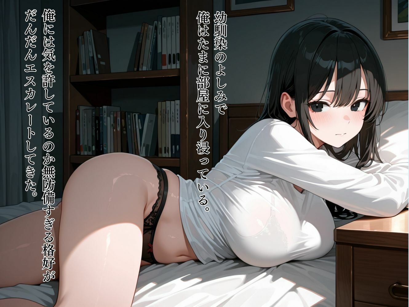 ダウナー系幼馴染が無防備すぎたので脱がせてみたら生ハメSEXさせてくれた話 サンプル2ページ目