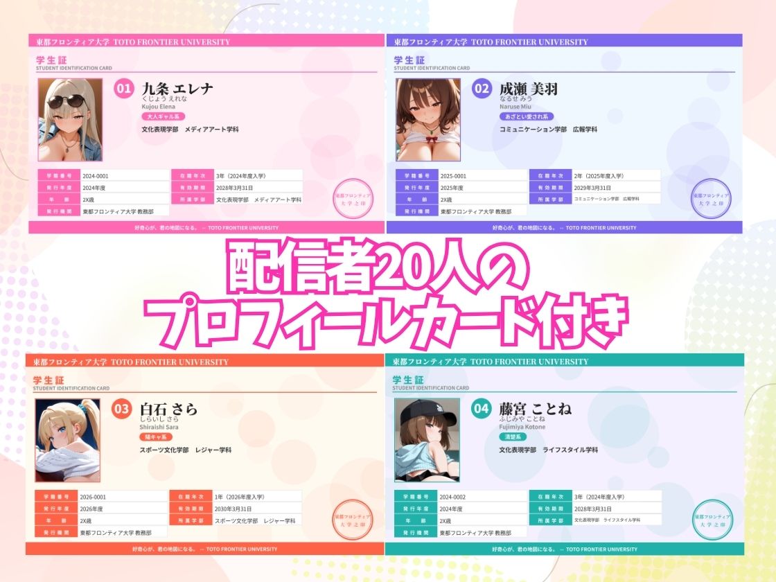 東都フロンティア大学ヤリサー20人全員巨乳ハーレム 〜1対20の極上連続奉仕〜 サンプル1ページ目