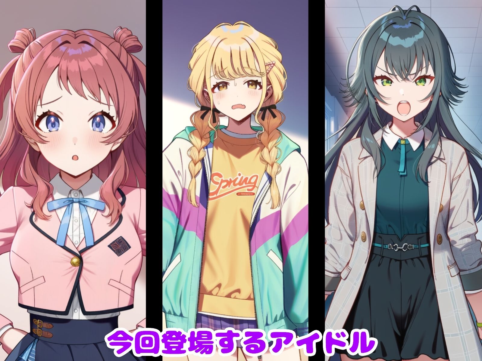 キモメンに育成されるアイドル 咲〇・こ〇ね・手○編 サンプル1ページ目